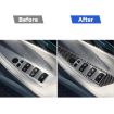 BMW 8 Series G14 2019-2024 RHD Convertible Glass Stickers Black - 6