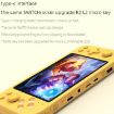 RG3000 Yellow Handheld Game Console with Double Handle Support - 4