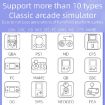 RG3000 Yellow Handheld Game Console with Double Handle Support - 9
