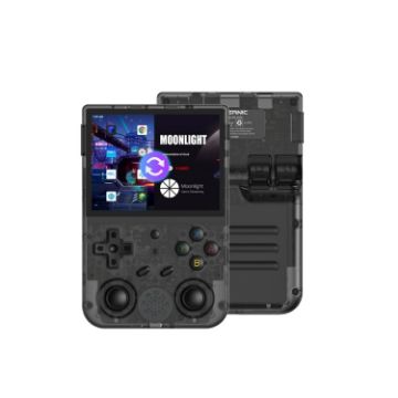ANBERNIC RG353V 3.5" Handheld Console 256G 35000 Games (Transparent Black) - 1