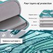 13" Green Wave PU Leather Laptop & Tablet Sleeve Bag H3-04 - 6