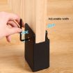 Adjustable Furniture Heightening Feet Pads 4pcs, 50mm High, Black Plywood - 4