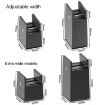 Adjustable Furniture Heightening Feet Pads 4pcs, 100mm High, Black Plywood - 2