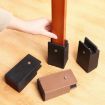 Adjustable Furniture Heightening Feet Pads 4pcs, 100mm High, Black Plywood - 7