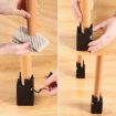 Adjustable Furniture Heightening Feet Pads 4pcs, 75mm High, Black Clip - 6