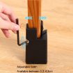 Adjustable Furniture Feet Pads 4pcs, 75mm High, Brown Clip 22-42mm - 4