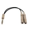 6.35mm Male to Dual Female Noise Reduction Guitar Cable 0.2m - 1