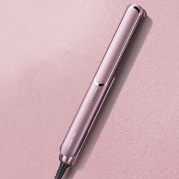 LTBEAR Ion Hair Straightener & Curler, Wet/Dry, Anti-Hot, CN Plug, Champagne - 1