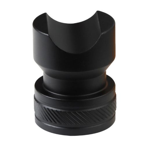 Black Metal Portable Cigar Holder - Large Diameter, Non-slip Bottom - 1