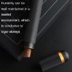 Gold Metal Cigar Humidor Storage Tube - Convenient Cigar Holder - 6