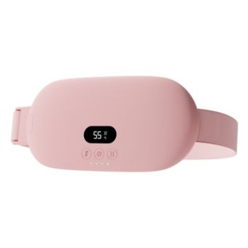 Pink 2000mAh Digital Electric Abdominal & Waist Massage Warming Belt - 1