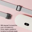 2000mAh Digital Electric Abdominal & Waist Massager Belt - Yellow - 8