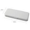 Large-capacity Shatter-resistant Flip-top Stationery Box - White - 3