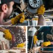 Cowhide Welding Gloves A2421 - Insulated, Anti-Heat, Aluminum Foil (M) - 5