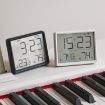 Thin & Light Magnetic Wall-Mounted LCD Digital Clock - White, 8218 Model - 2