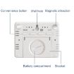 Thin & Light Magnetic Wall-Mounted LCD Digital Clock - White, 8218 Model - 4