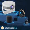 T269 Pro 1280x720P Smart Projector WiFi 6 4K Android 11 UK Plug - 6