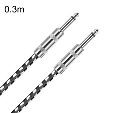 0.3m 6.35mm Guitar Cable TS Oxygen-Free Copper Core Two-Core Cable - 1