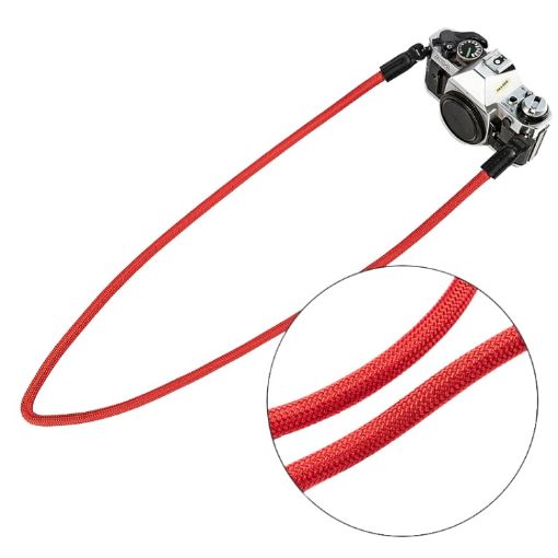 Red Climbing Rope Camera Strap for SLR - Retro Wearable Shoulder Strap - 1