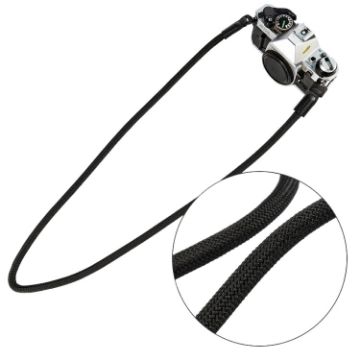 Black Climbing Rope Camera Strap - Retro Wearable SLR Shoulder Strap - 1