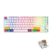 Ajazz K870T 87-Key Hot Swap Bluetooth/Wired RGB Mechanical Keyboard White - 1