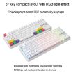 Ajazz K870T 87-Key Hot Swap Bluetooth/Wired RGB Mechanical Keyboard White - 7