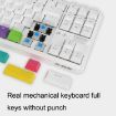 Ajazz K870T 87-Key Hot Swap Bluetooth/Wired RGB Mechanical Keyboard White - 9