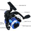 YUMOSHI JL200 Spinning Reel With Line - Electroplated Red - 2