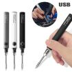 Cordless 8W USB 5V Soldering Iron Pen - Low Voltage, Gray - 2