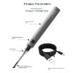 Cordless 8W USB 5V Soldering Iron Pen - Low Voltage, Gray - 4