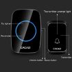 CACAZI A06-DC Wireless Waterproof Music Doorbell, Battery Powered, Black - 4