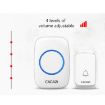 CACAZI A06-DC Wireless Waterproof Music Doorbell, Battery Powered, Black - 7