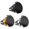 Gold Aluminum Alloy Car Phone Holder - Magnetic Suction Air Outlet Mount - 2