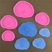 Large 3pcs Lotus Leaf Silicone Epoxy Fondant Decoration Mold - 4