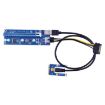 Mini PCI-E 1X to 16X Riser PCE164P-N03 VER006C for Laptop, 6pin Blackboard - 6