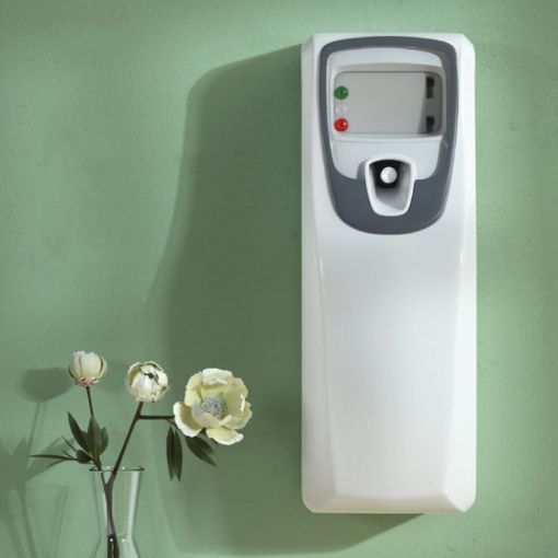Wall-Mounted Automatic Incense Sprayer - White, Battery Recycle Liquid - 1