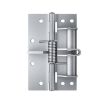 4" Multifunctional Door Closer Hinge, Color Steel Silver Automatic Closer - 1