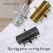 4" Multifunctional Door Closer Hinge, Color Steel Silver Automatic Closer - 2