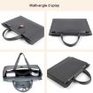 Navy 15.4/16" Elastic Button Waterproof PU Laptop Handbag - 3