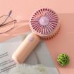 Portable Pink Handheld USB Charging Desktop Electric Fan - Small Size - 1