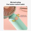 Portable Pink Handheld USB Charging Desktop Electric Fan - Small Size - 5