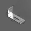 Small Silver Thickened Right Angle Hanging Cabinet Partition - 2