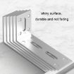 Small Silver Thickened Right Angle Hanging Cabinet Partition - 5