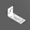 Small White Thickened Right Angle Hanging Cabinet Partition - 2