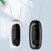 Portable Dual-Brush Negative Ion Air Purifier Necklace - White - 2