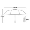 Dual-use Automatic Umbrella, Wind-resistant UV Sunshade, 60 Bone, Black - 2
