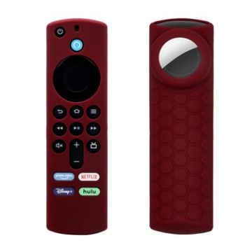 Remote Control Case for Amazon Fire TV Stick 2021 Alexa 3rd Gen, 2pcs, Wine Red - 1