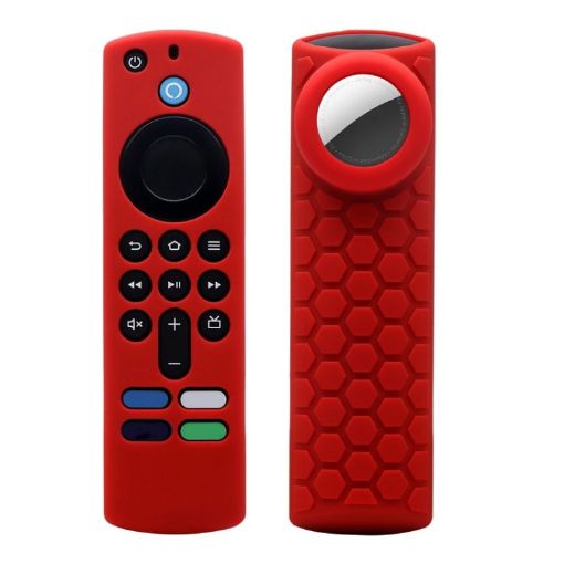Remote Control Case for Amazon Fire TV Stick 2021 Alexa 3rd Gen, 2pcs Red - 1