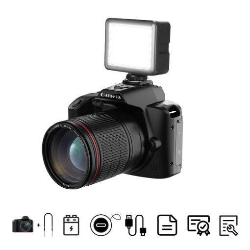 Dual-Camera Night Vision 64MP HD WIFI Digital Camera + Fill Light - 1