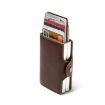 RFID Automatic Pop-up Card Holder Metal Wallet Box (Coffee) - 3